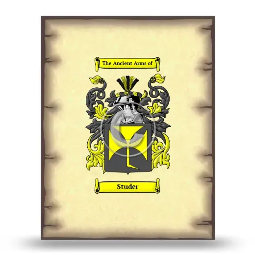 Studer Coat of Arms Print