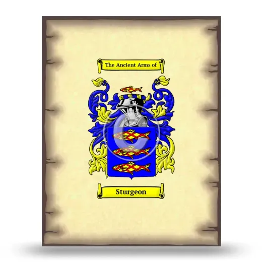 Sturgeon Coat of Arms Print