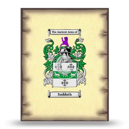 Sudduth Coat of Arms Print