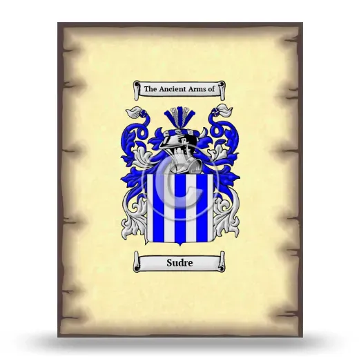 Sudre Coat of Arms Print