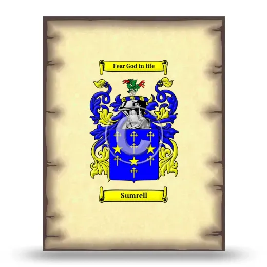 Sumrell Coat of Arms Print
