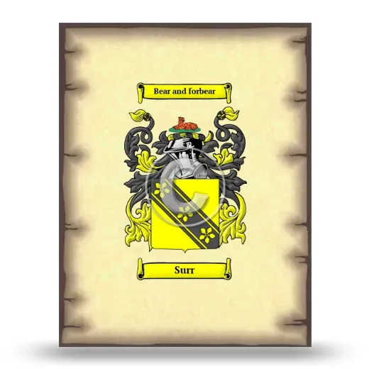 Surr Coat of Arms Print
