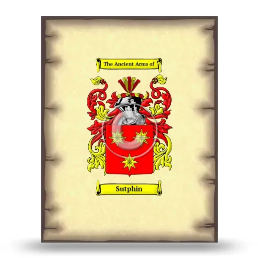 Sutphin Coat of Arms Print
