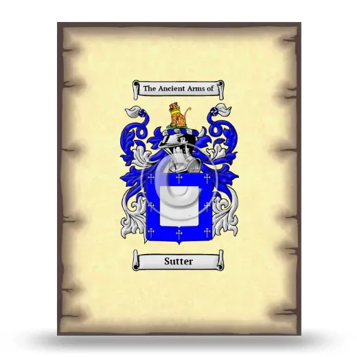 Sutter Coat of Arms Print