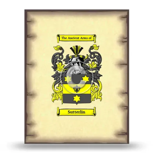 Sutterlin Coat of Arms Print