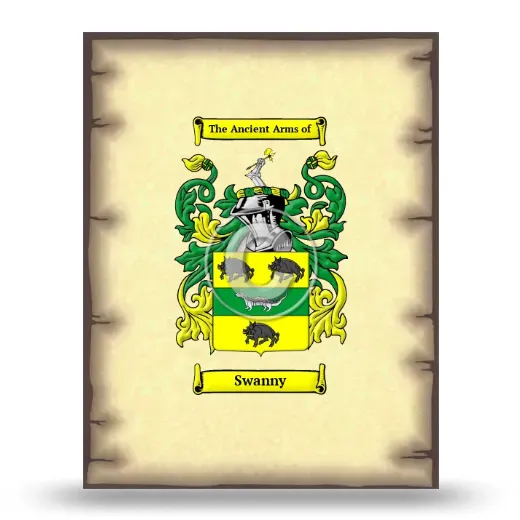 Swanny Coat of Arms Print