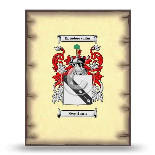 Swetham Coat of Arms Print