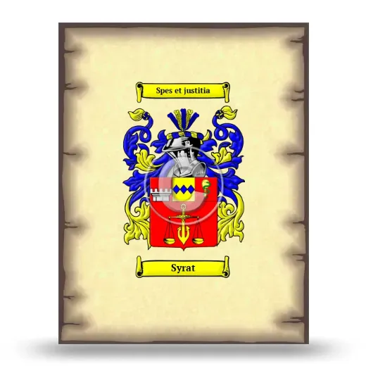 Syrat Coat of Arms Print