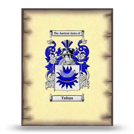 Tafoya Coat of Arms Print