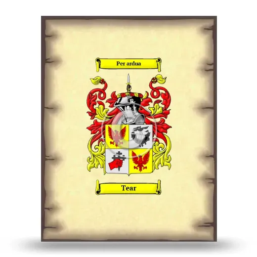 Tear Coat of Arms Print