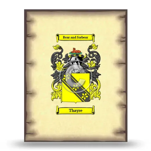 Thayre Coat of Arms Print