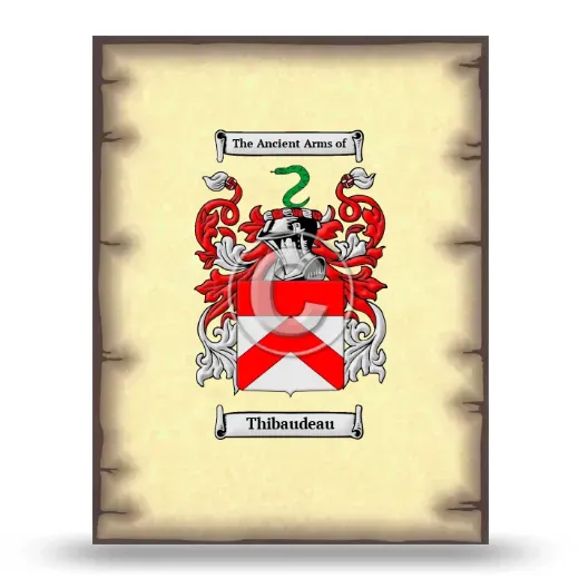 Thibaudeau Coat of Arms Print