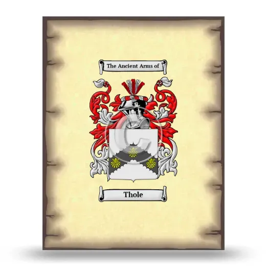 Thole Coat of Arms Print