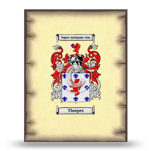 Thorpes Coat of Arms Print