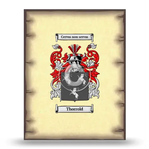 Thorrold Coat of Arms Print