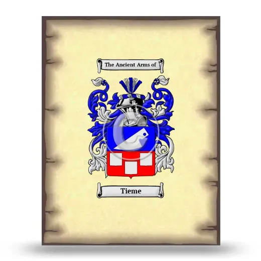 Tieme Coat of Arms Print