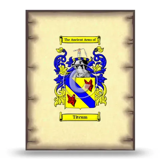 Titcum Coat of Arms Print
