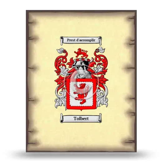 Tolbert Coat of Arms Print