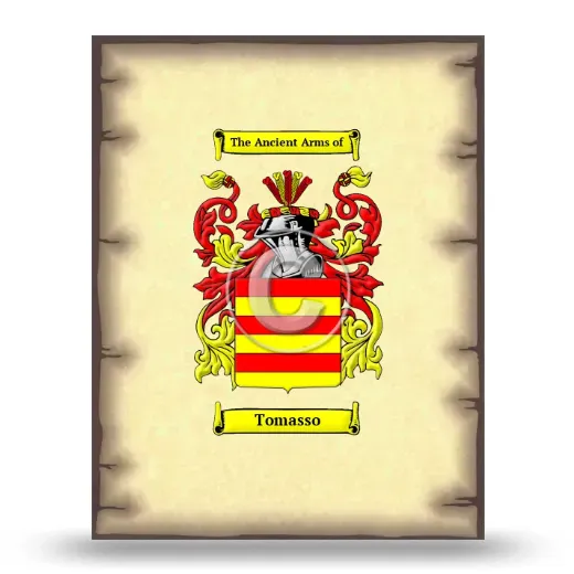 Tomasso Coat of Arms Print