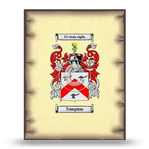 Tompion Coat of Arms Print