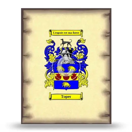 Toper Coat of Arms Print
