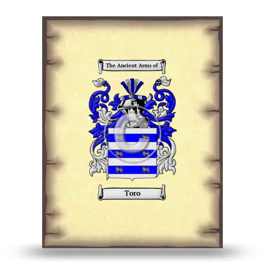 Toro Coat of Arms Print