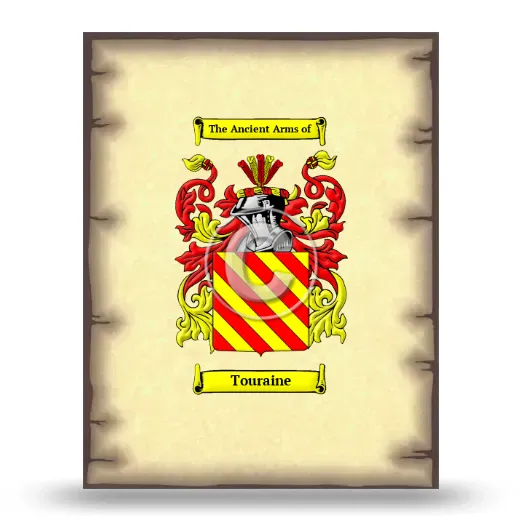 Touraine Coat of Arms Print
