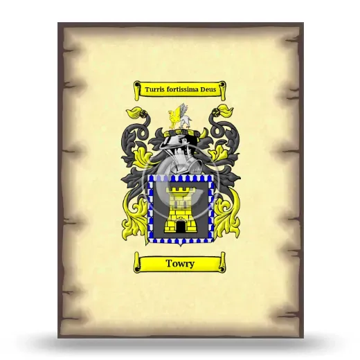Towry Coat of Arms Print