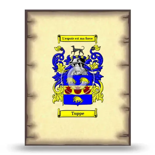 Tuppe Coat of Arms Print
