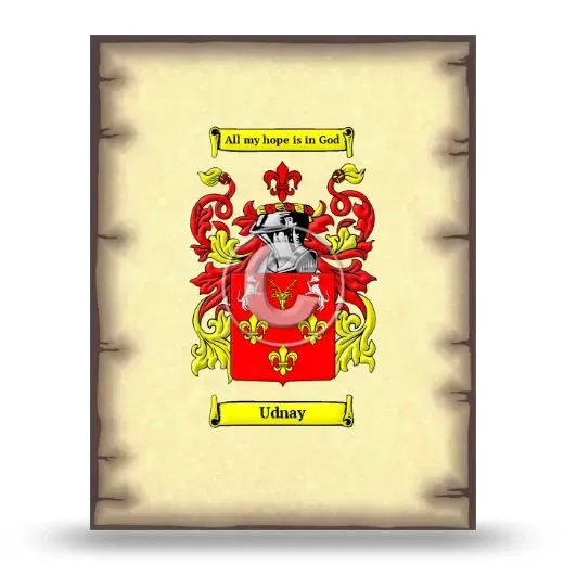 Udnay Coat of Arms Print