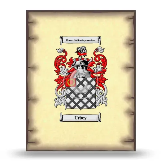 Urbey Coat of Arms Print