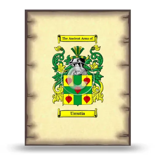 Urrutia Coat of Arms Print