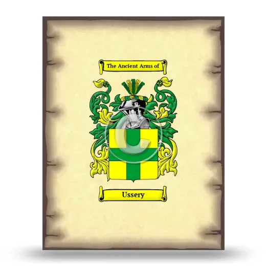 Ussery Coat of Arms Print