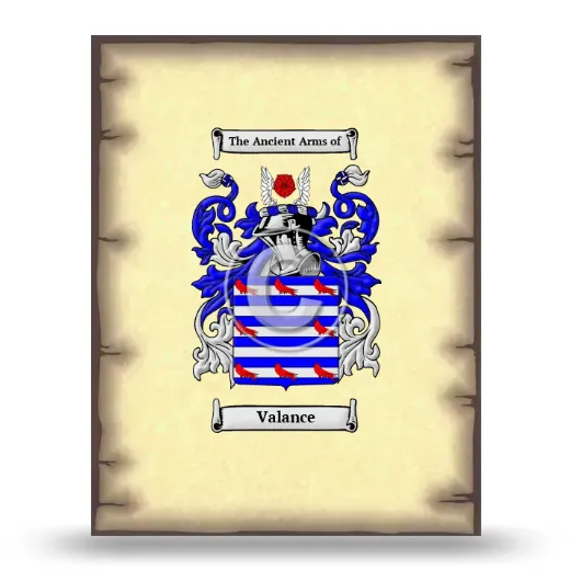 Valance Coat of Arms Print