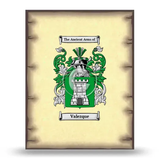 Valezque Coat of Arms Print