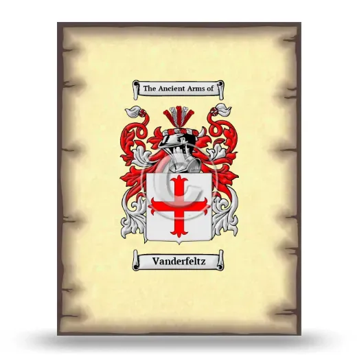 Vanderfeltz Coat of Arms Print