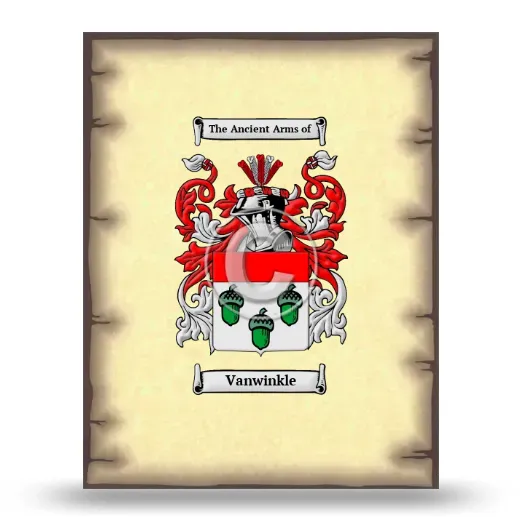 Vanwinkle Coat of Arms Print