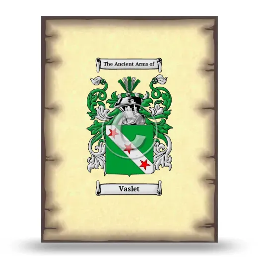 Vaslet Coat of Arms Print
