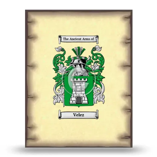 Velez Coat of Arms Print