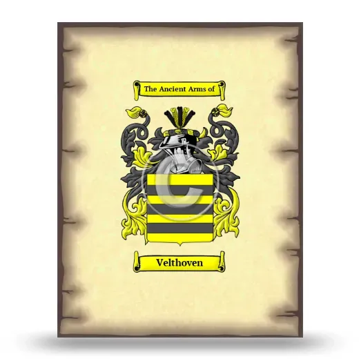 Velthoven Coat of Arms Print