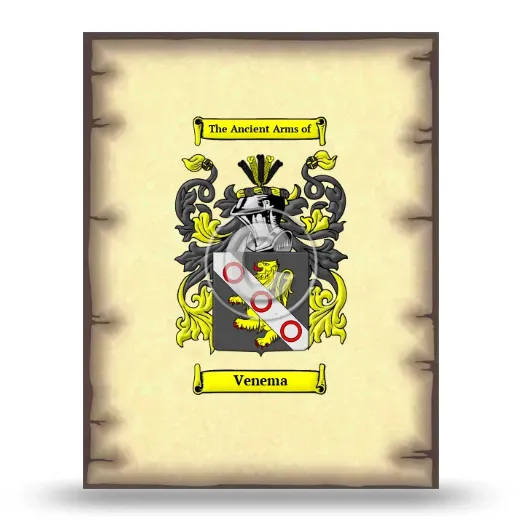 Venema Coat of Arms Print