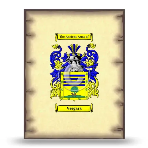 Vergara Coat of Arms Print