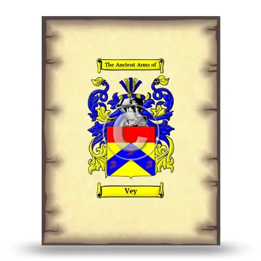Vey Coat of Arms Print