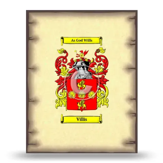 Villis Coat of Arms Print