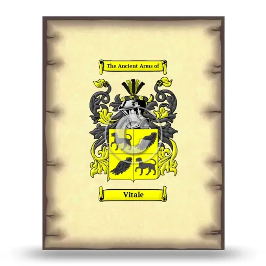 Vitale Coat of Arms Print