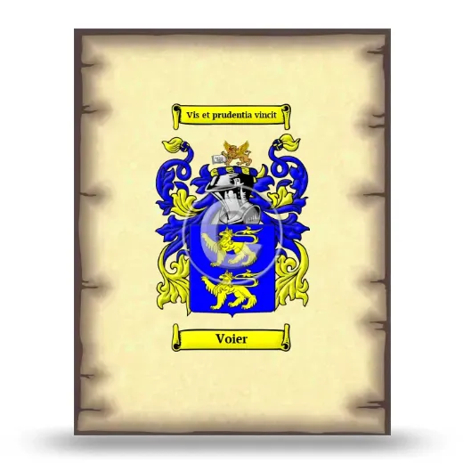 Voier Coat of Arms Print