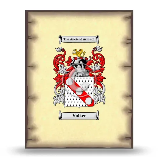 Volker Coat of Arms Print