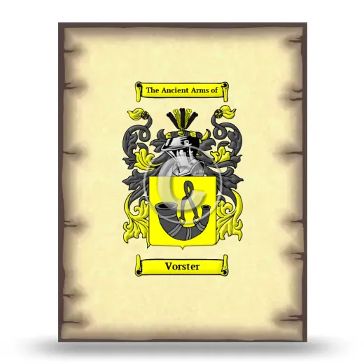 Vorster Coat of Arms Print
