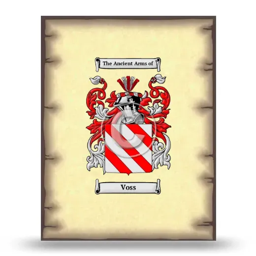 Voss Coat of Arms Print