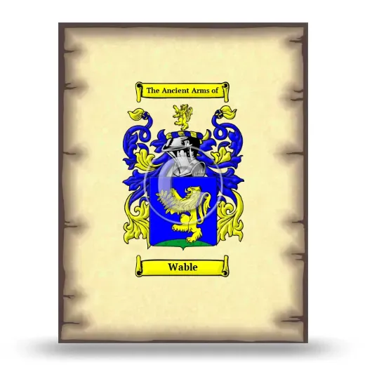 Wable Coat of Arms Print